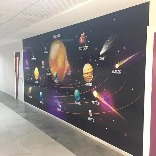 Okul duvar grafiği — Güneş Reklam İskenderun
