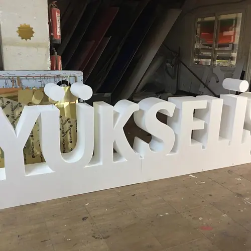 3 boyutlu strafor harf — Güneş Reklam İskenderun