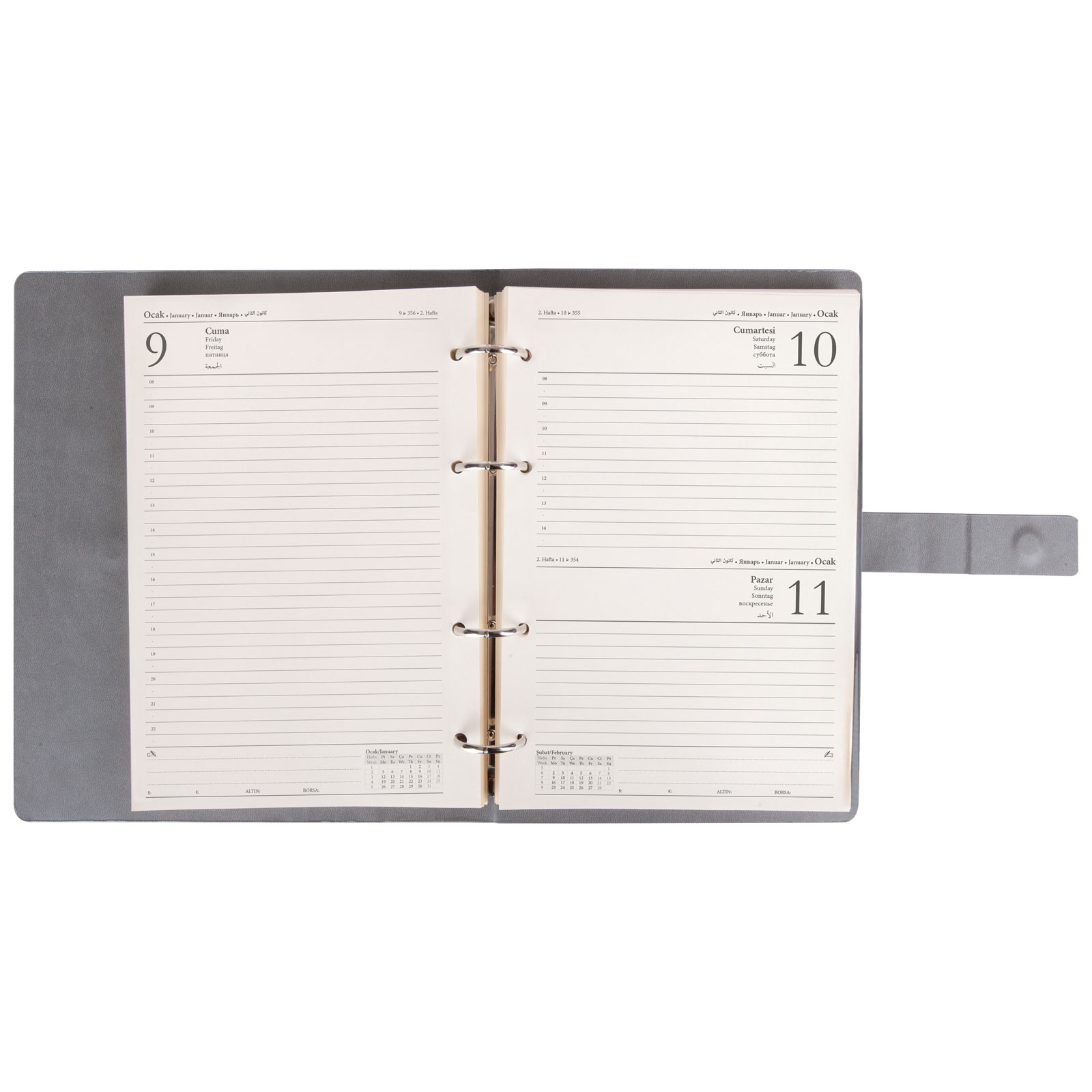 Birlik Organizer Ajanda (17,5x22,5cm) - Kırmızı promosyon ürünü