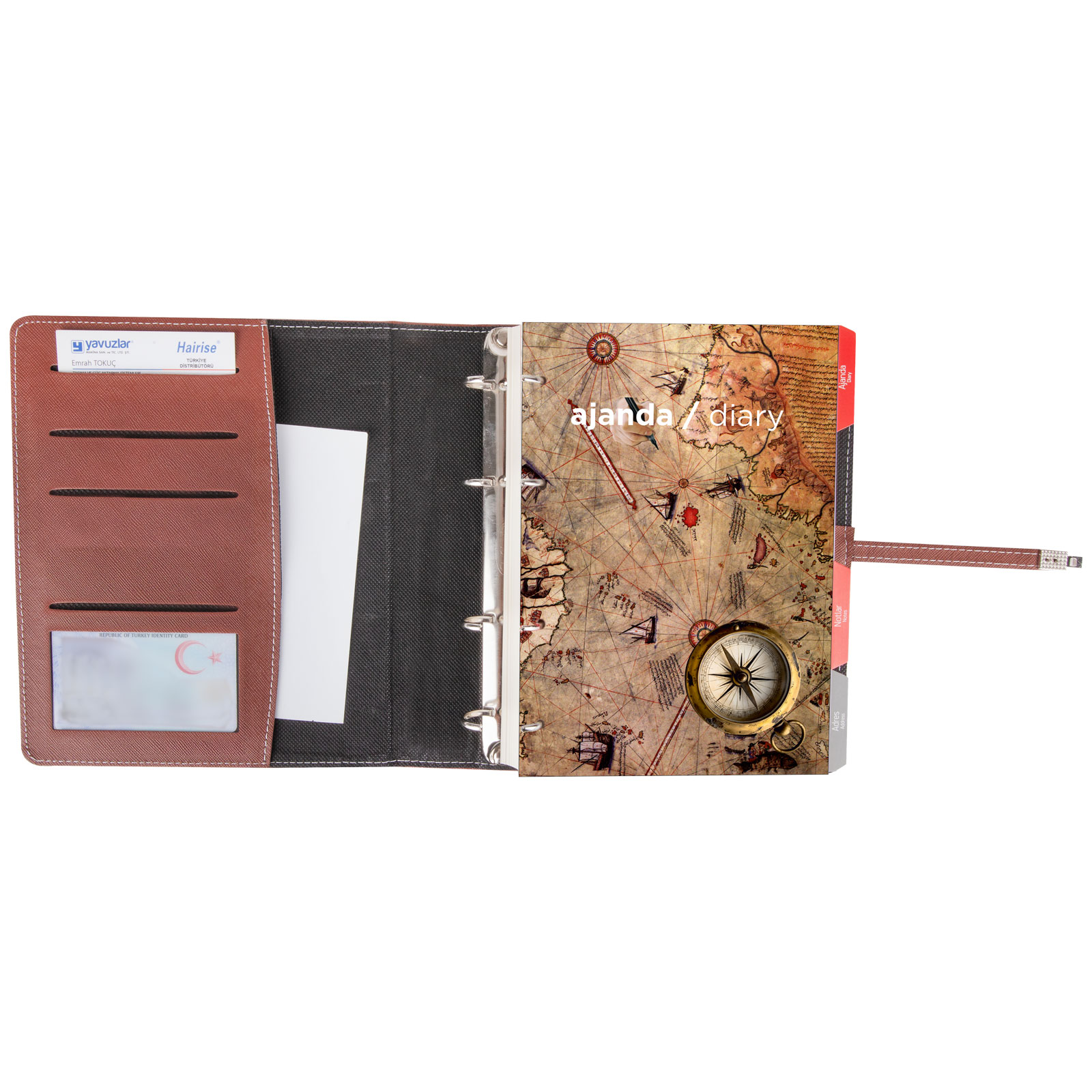 Mithatpaşa Organizer Ajanda (18x21,5cm) - Kırmızı promosyon ürünü