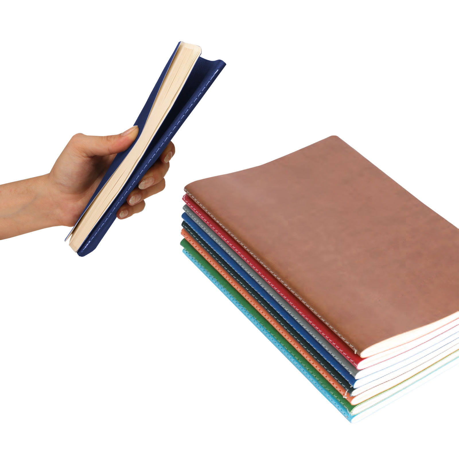 Sıhhiye Terzi Dikişli Defter (13x21 cm) - Turkuaz promosyon ürünü